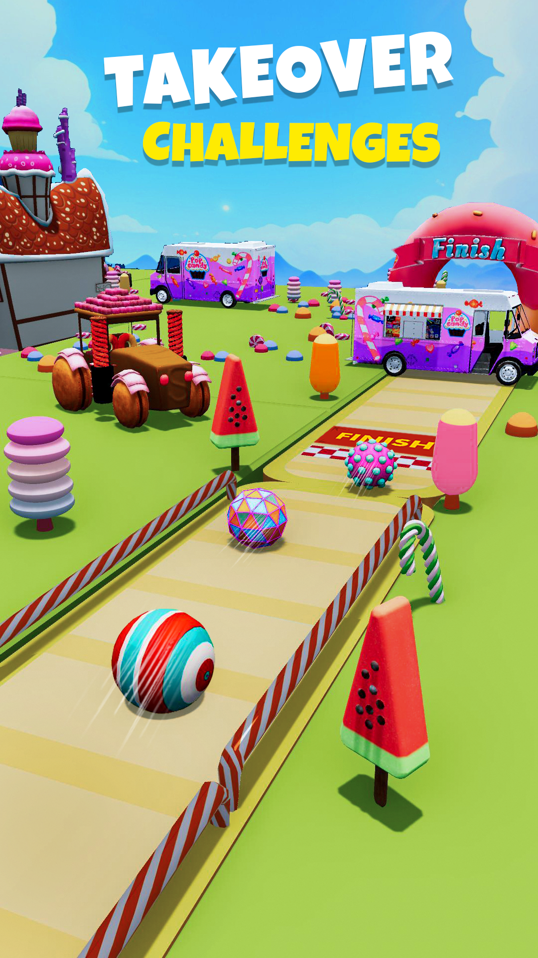 Candy Ball Run – Rolling Games: Swipe, Roll & Conquer the Tracks